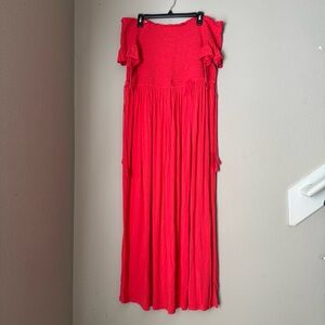 GAP Maternity Vibrant Red Maxi Dress size XL